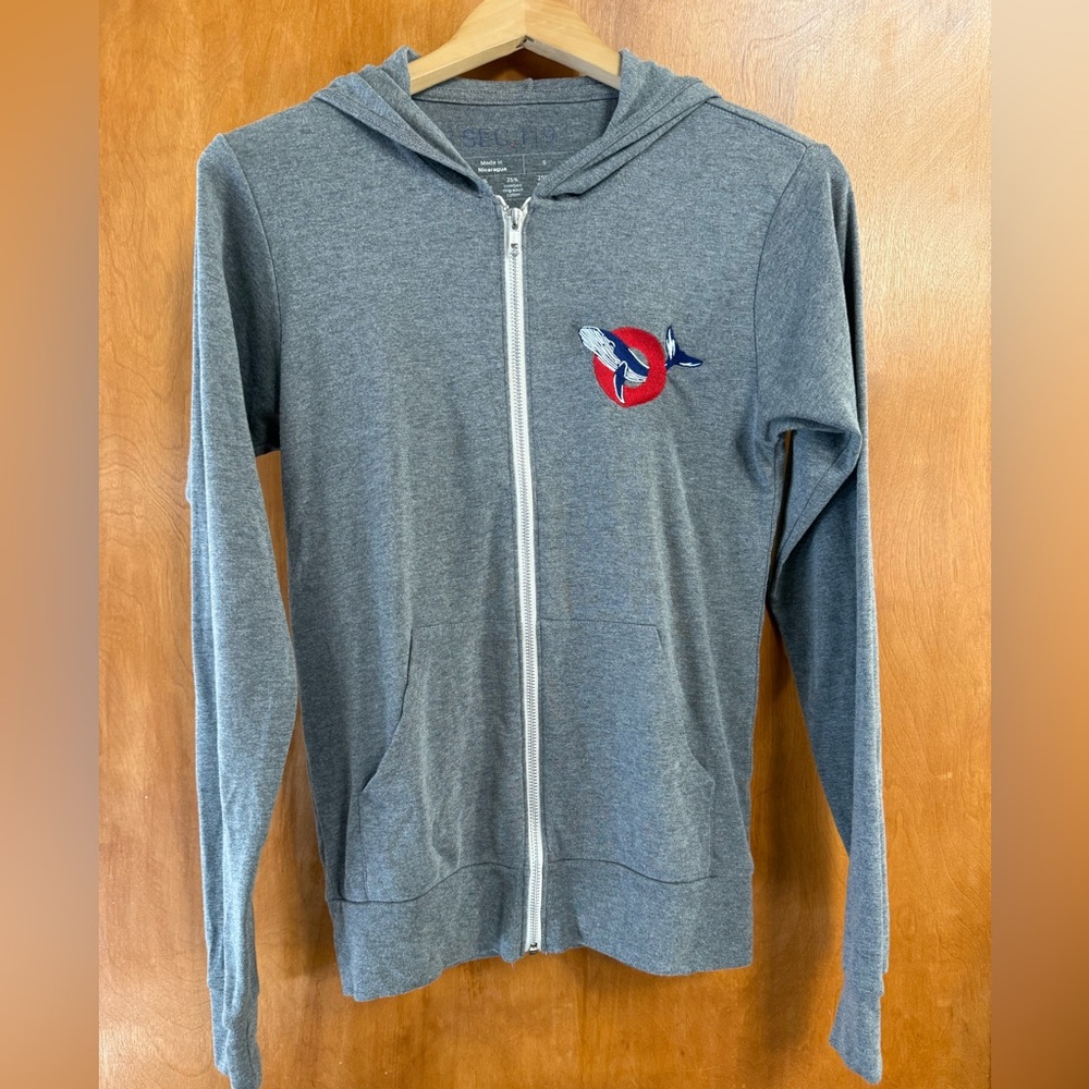 Phish Gray Zip-Up Hoodie with Donut/Whale Logo